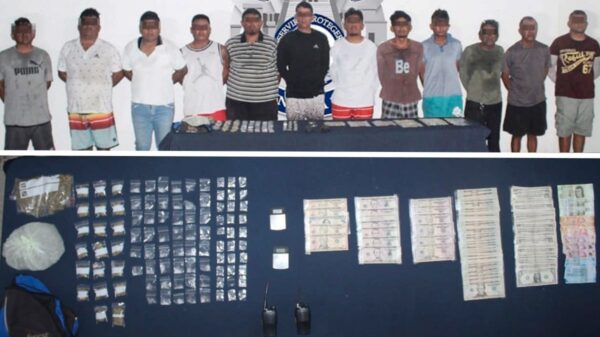 Detiene la Policía Quintana Roo a 12 personas con droga y vehículos
