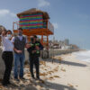 Supervisan autoridades de Cancún afectaciones por mal clima en Playa Delfines