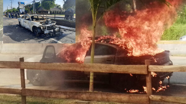 Pobladores de Tabasco queman patrulla de la GN por presunto abuso