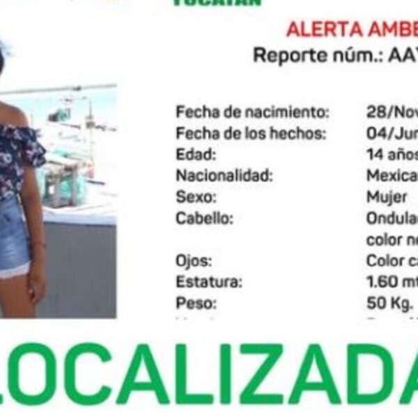 Menor de 14 años extraviada en Tizimín, es encontrada en Quintana Roo