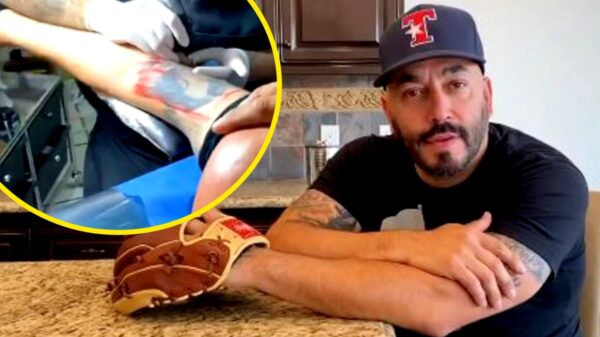¡Por fin! Lupillo Rivera presume el tatuaje que sustituyó al rostro de Belinda (Video)