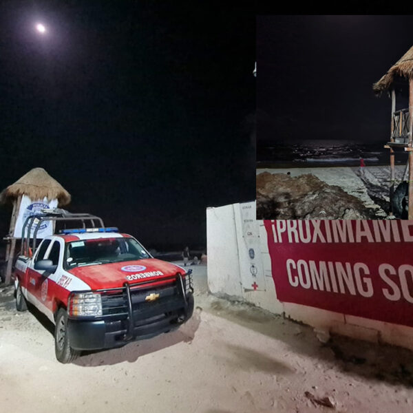 Cancún: Realizan autoridades desesperada búsqueda de joven tragado por el mar