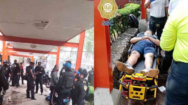Rescatan a niño tragado por una coladera mientras caminaba