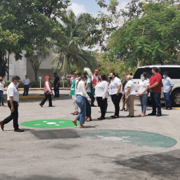Realizan simulacro de incendio en palacio municipal de Cancún