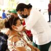 Aplican en Kanasín, Umán y Tizimín las vacunas contra el Covid-19 a personas de 40 a 49 años