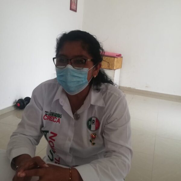 Lamenta candidata del PRI que la gente no haya salido a votar en Lázaro Cárdenas.