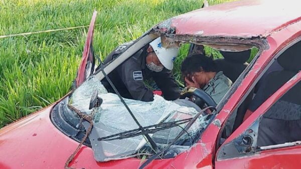 Terrible accidente deja un herido de gravedad en carretera de Tizimín; guiador huye