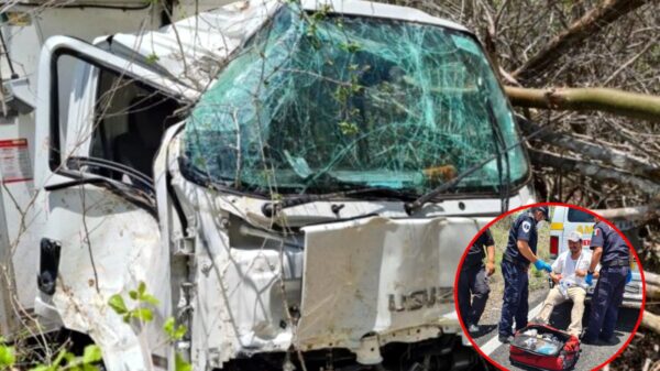 Terrible accidente en la carretera federal Kinchil-Celestún deja un lesionado
