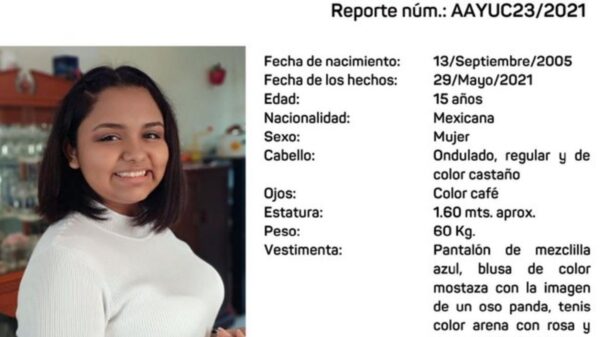 Activan Alerta Amber tras desaparición de menor de 15 años en Mérida