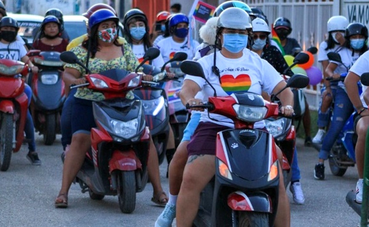 Por primera vez en Peto realizan caravana LGBTQ+