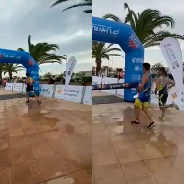 Ya lo dice el refrán: Del planto a la boca a veces se cae la sopa, prueba de ello, es un atleta que perdió la competencia al celebrar antes de tiempo