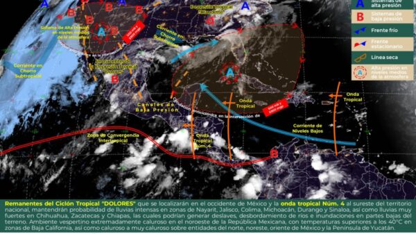 Clima: Cielo nublado y con chubascos aislados en Quintana Roo.