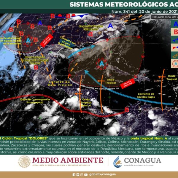 Clima: Cielo nublado y con chubascos aislados en Quintana Roo.