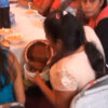 Es común que en las fiestas se desate la discordia por los recuerditos o el centro de mesa, pero una señora fue más allá al sacar su contenedor para llevarse su itacate