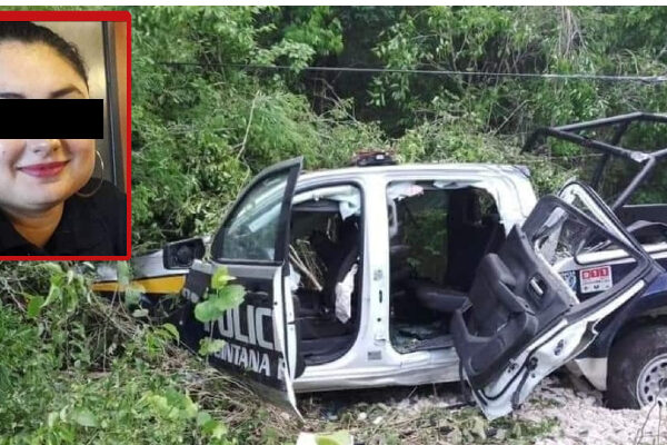 Fallece mujer policía tras ‘patrullazo’ en Felipe Carrillo Puerto.