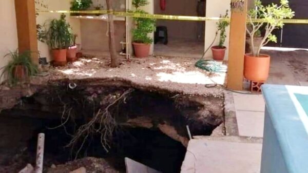 Reportan un socavón en una vivienda de la colonia Bojórquez de Mérida