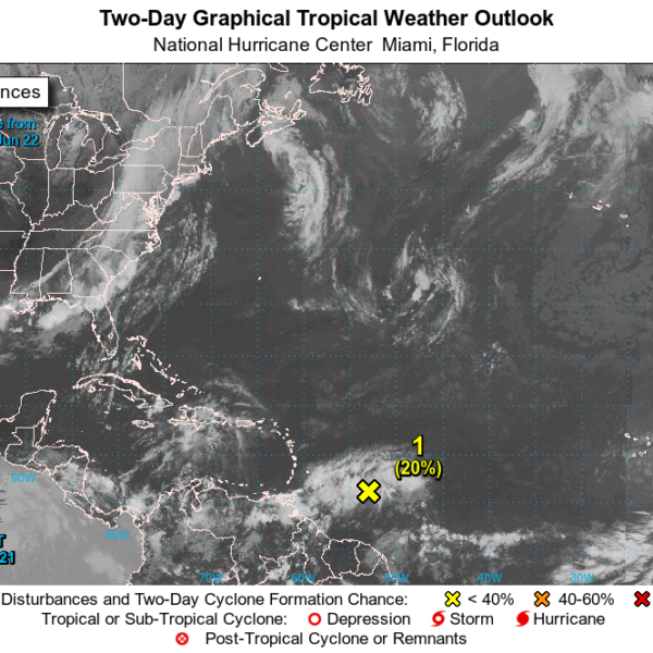 Monitorean depresión tropical en el Atlántico.