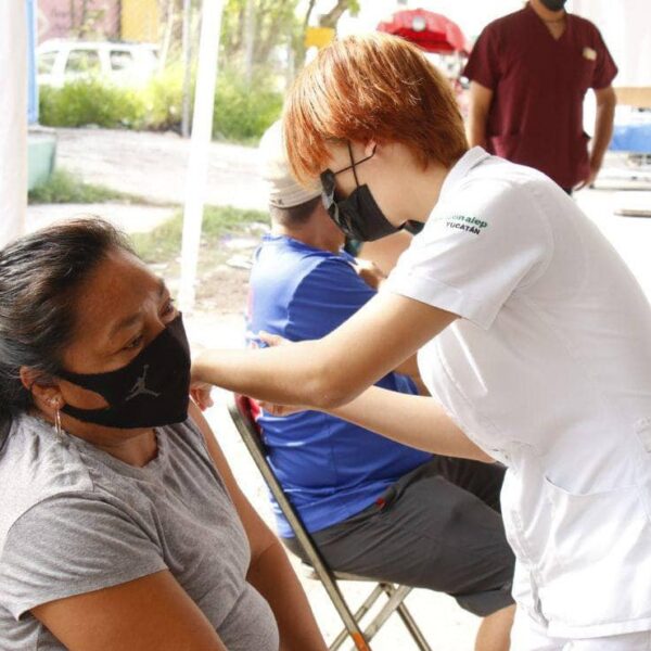 En Kanasín se agotan las vacunas contra el Covid-19 para personas de 40 a 49 años