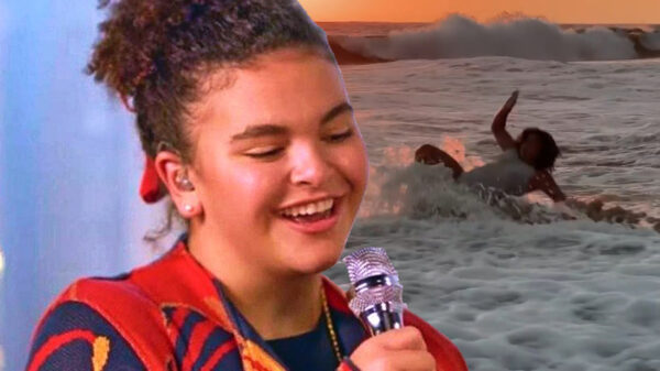 ¡Bajan! Lucero Mijares sufre tremenda caída en la playa