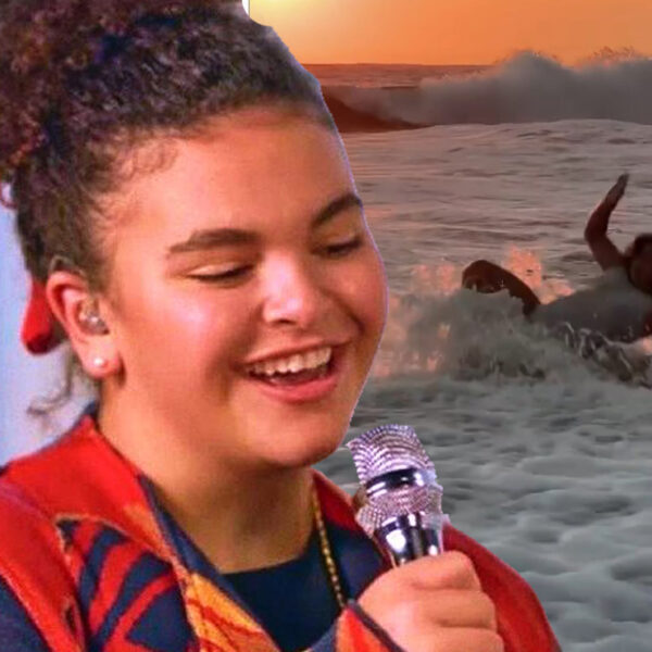 ¡Bajan! Lucero Mijares sufre tremenda caída en la playa