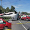 Terrible choque deja un muerto y ocho heridos, en Tlaxcala