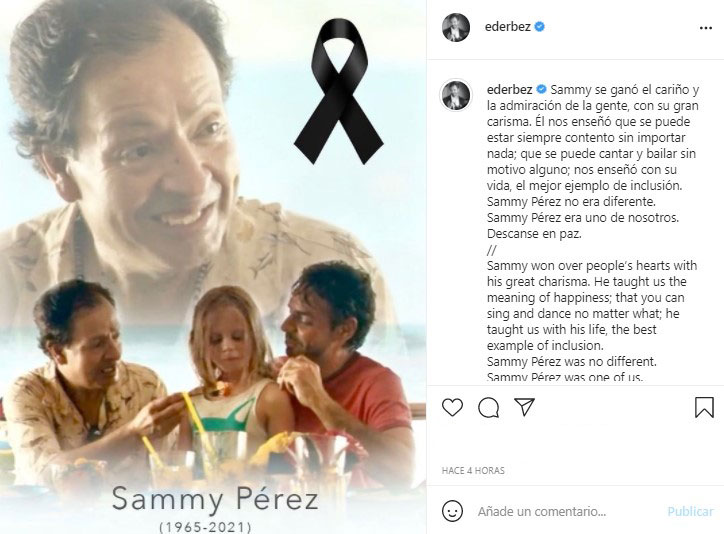 Así se despidió Eugenio Derbez de su amigo Sammy Pérez