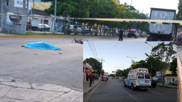 Autobús arrolla y mata a ciclista en Playa del Carmen