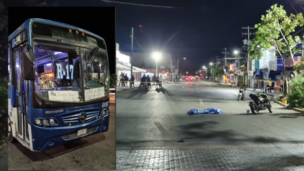 Cancún: camión de Autocar arrolla a pareja de motociclistas, uno muere