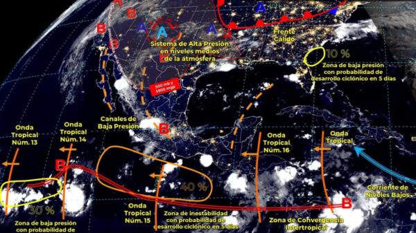 Pronóstico del clima para hoy martes 27 de Julio en Quintana Roo.