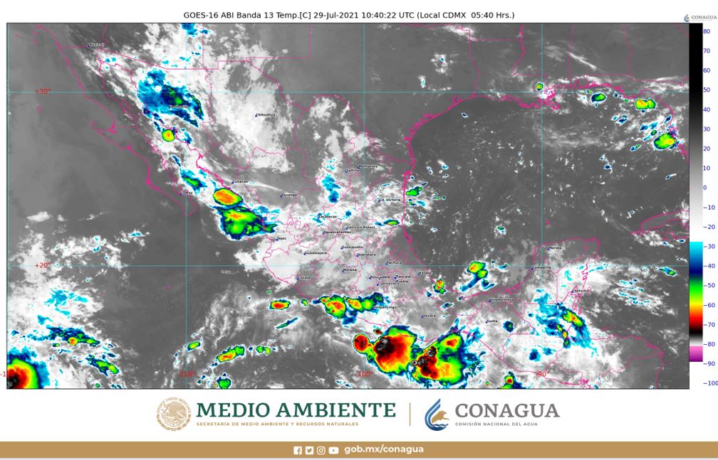Pronóstico del clima para hoy jueves 29 de julio en Quintana Roo; Se prevén para la entidad chubascos aislados y altas temperaturas.