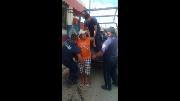 En José María Morelos comienzan las detenciones por no usar cubrebocas (VIDEO).