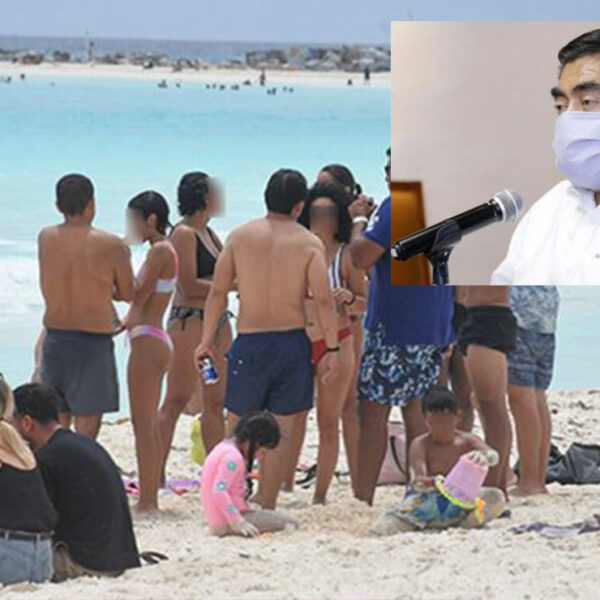 Nuevo contagio masivo de covid-19 de turistas en Cancún