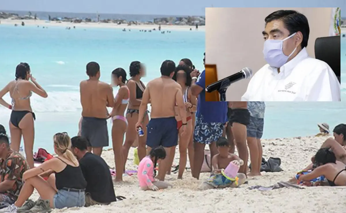 Nuevo contagio masivo de covid-19 de turistas en Cancún