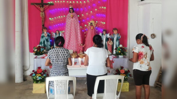 Celebran familias festividad del "Divino Niño" en Kantunilkín