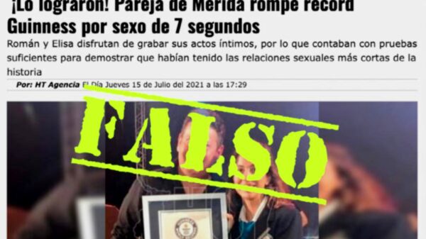 Pareja de yucatecos desmiente ganar “Record Guinness” por tener la relación sexual más corta de la historia
