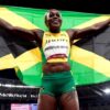 ¡Emocionante! Jamaica se lleva las tres medallas en la carrera femenina de 100 metros
