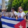 Niurka Marcos se suma a las manifestaciones contra el gobierno de Cuba llevadas a cabo en Yucatán