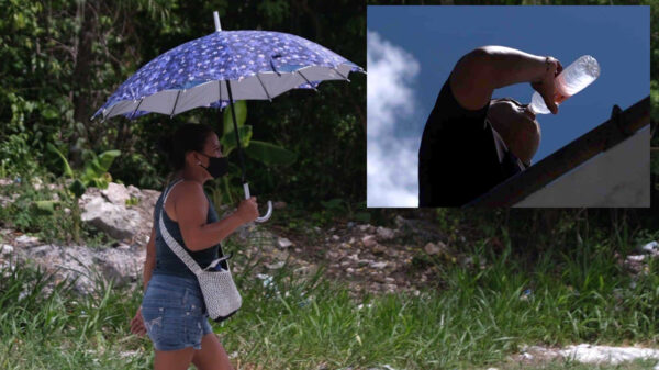 Alertan a población de Puerto Morelos por altas temperaturas