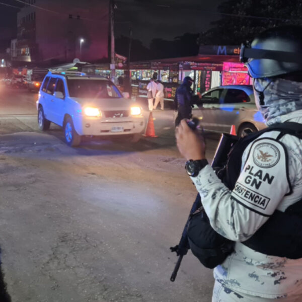 Cancún: Aparatoso operativo en Alfredo V.Bonfil por reporte de balacera