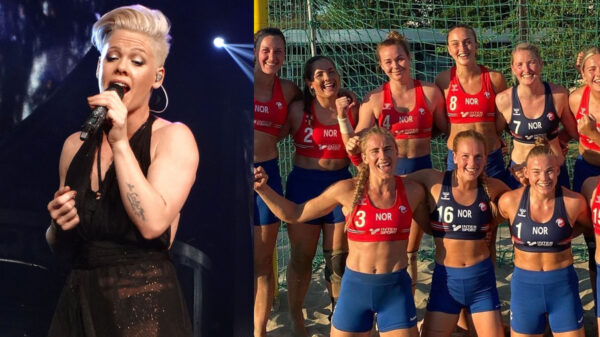 Pink pagará la multa del equipo noruego de handball