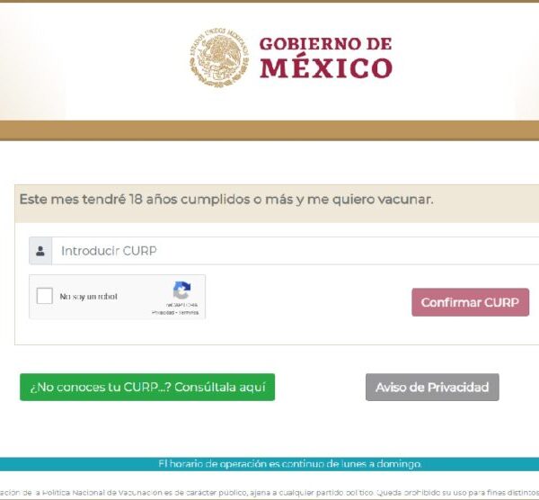 Si tienes de 18 años o más ya puedes registrarte para recibir la vacuna contra Covid-19