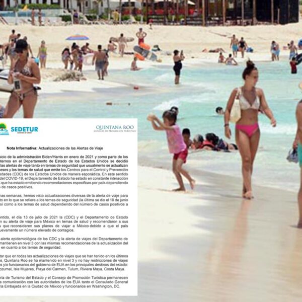 Ante alerta de viaje, estrecha Sedetur comunicación con USA