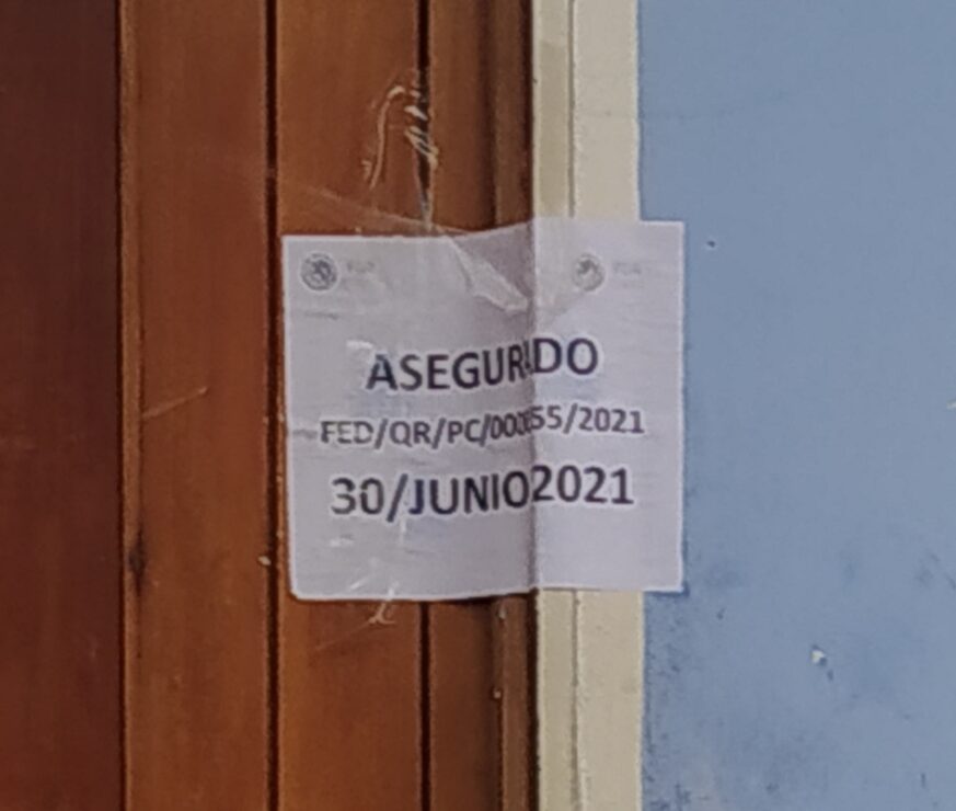 Catea la FGR un domicilio en la colonia Emiliano Zapata de Cozumel; hasta el momento no se ha dado a conocer información al respecto.