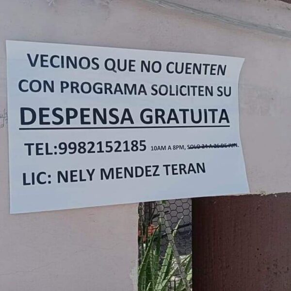 Podría tratarse de un fraude el supuesto apoyo con despensas en Cozumel.