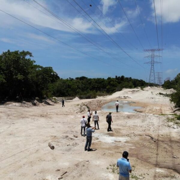 Fonatur supervisa obra de desvío provisional y avance de estudios geofísicos en carretera federal 307.