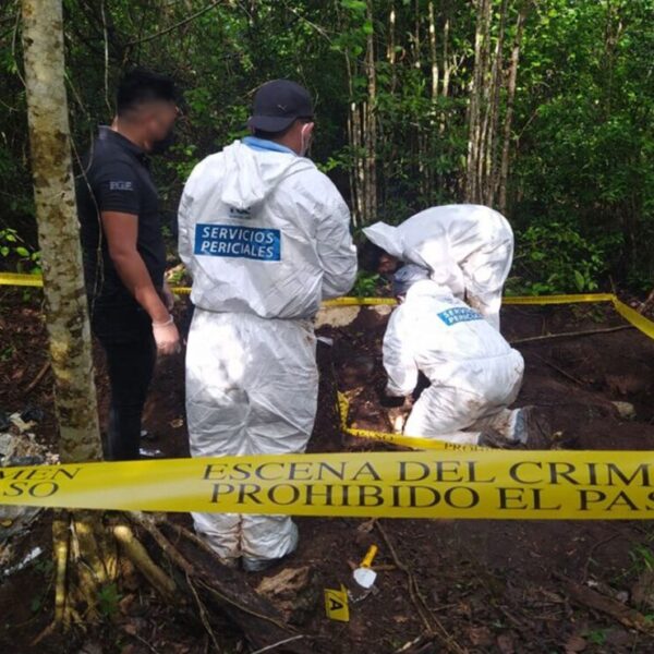 Fueron tres las narcofosas ubicadas en distintos puntos de Bonfil.