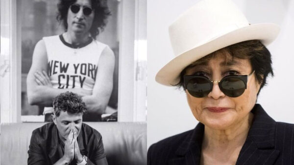 Yoko Ono reacciona al escuchar “Imagine” con Alejandro Sanz en Tokio 2020