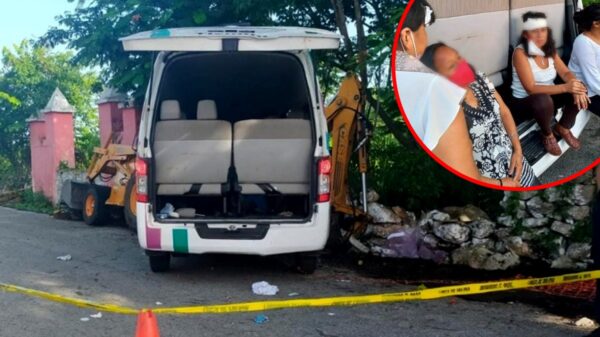 Lesionados y un muerto en choque de ambulancia con retroexcavadora sobre la vía Mérida-Tizimín