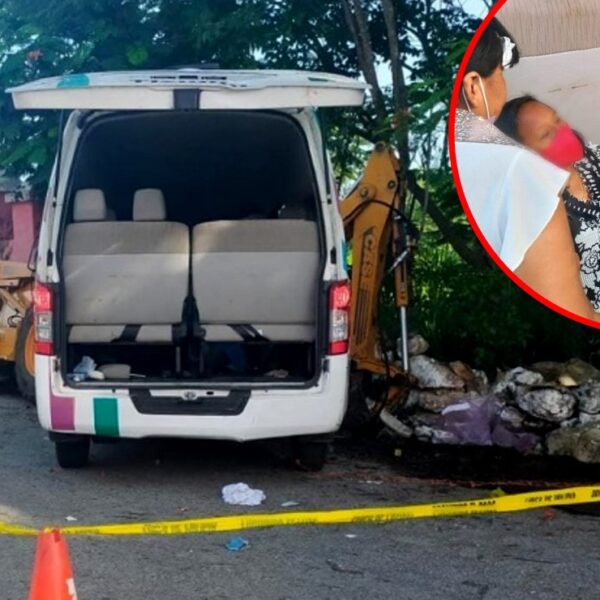Lesionados y un muerto en choque de ambulancia con retroexcavadora sobre la vía Mérida-Tizimín