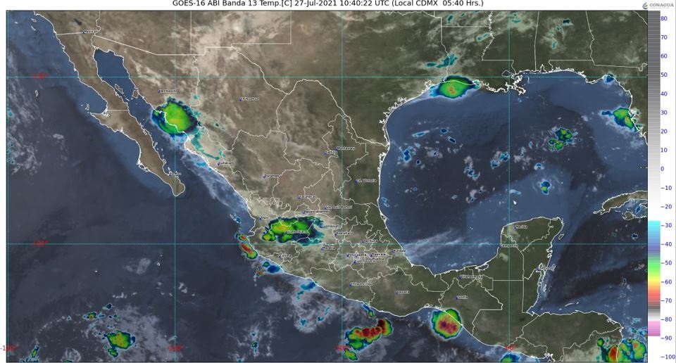 Pronóstico del clima para hoy martes 27 de Julio en Quintana Roo; hay posibilidades de lluvias por la onda tropical 16 sobre la Península.